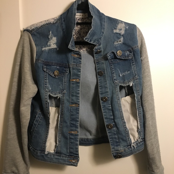 LF (Pink Diamond) Reworked Jean Jacket 🌝 - Picture 2 of 4
